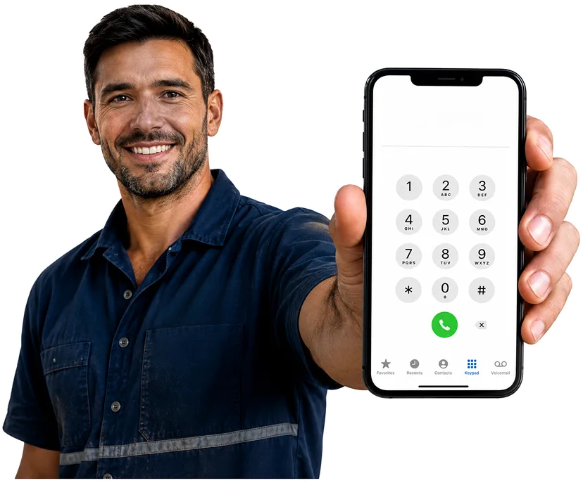 Plumber answering a Clontarf enquiry by phone